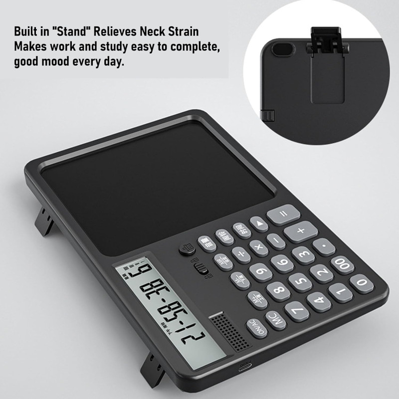 Portable Calculator with Writing Tablet  12 Digit Large LCD