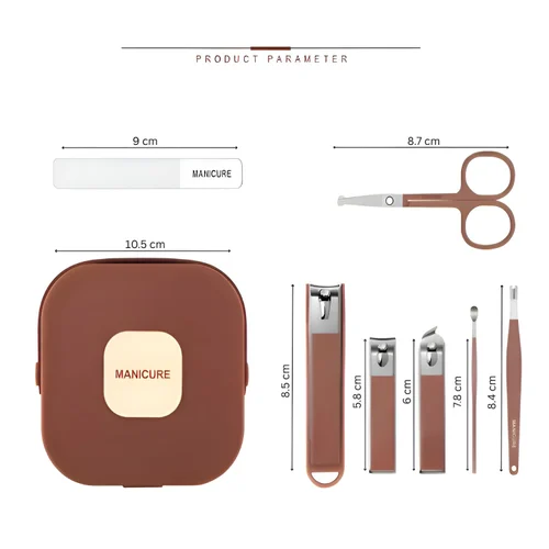 7 PCS Anti Splash Nail Clipper & Manicure Protection Set