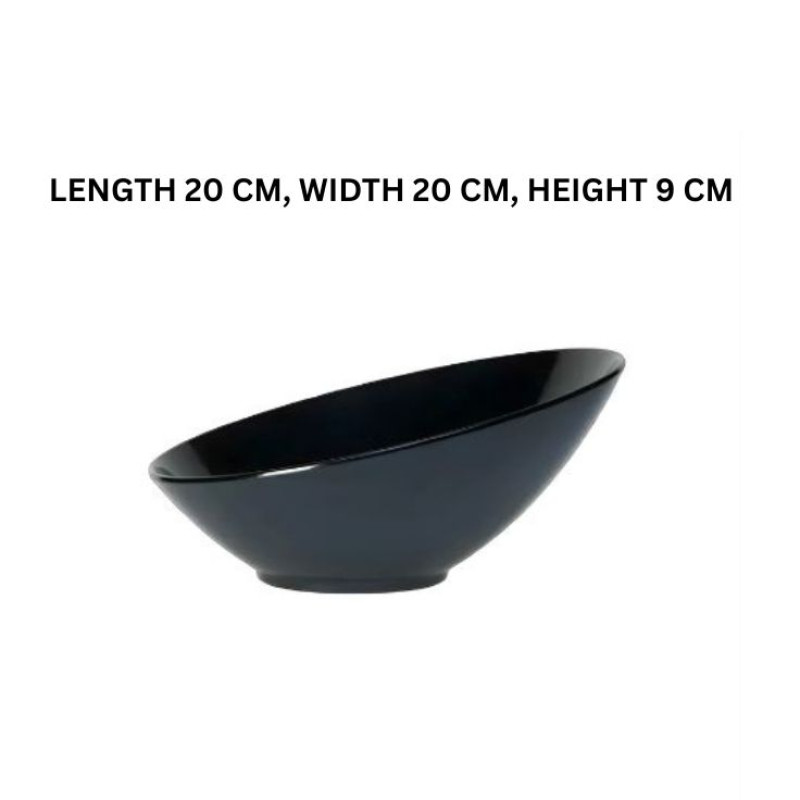 Alpine Melamine Black Bowl Medium for Serving Food