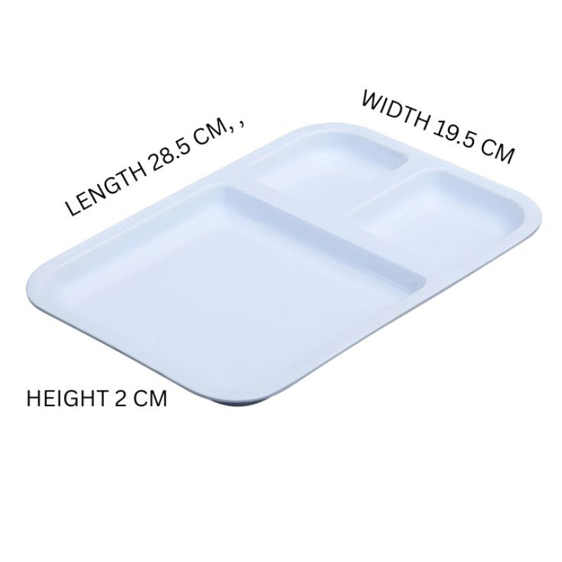 Melamine White Serving Tray for Fast Food and Restaurant Use