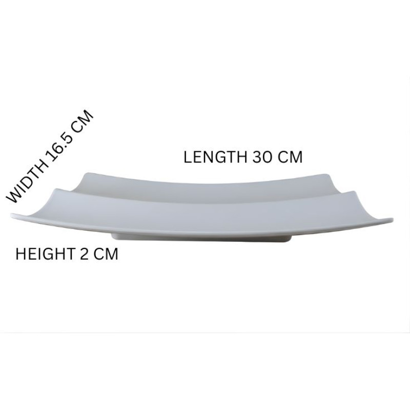 Melamine Double White Tray For Serving
