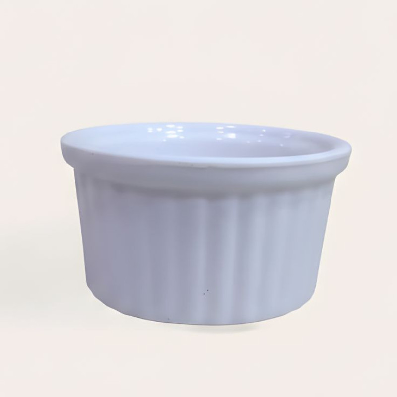 Melamine 2.5 Inch White Ramekin Serving Bowl