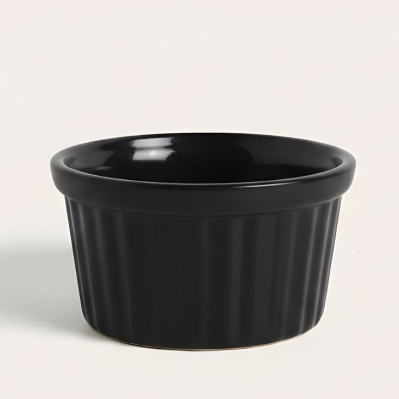 Melamine 2.5 Inch Black Ramekin Serving Bowl