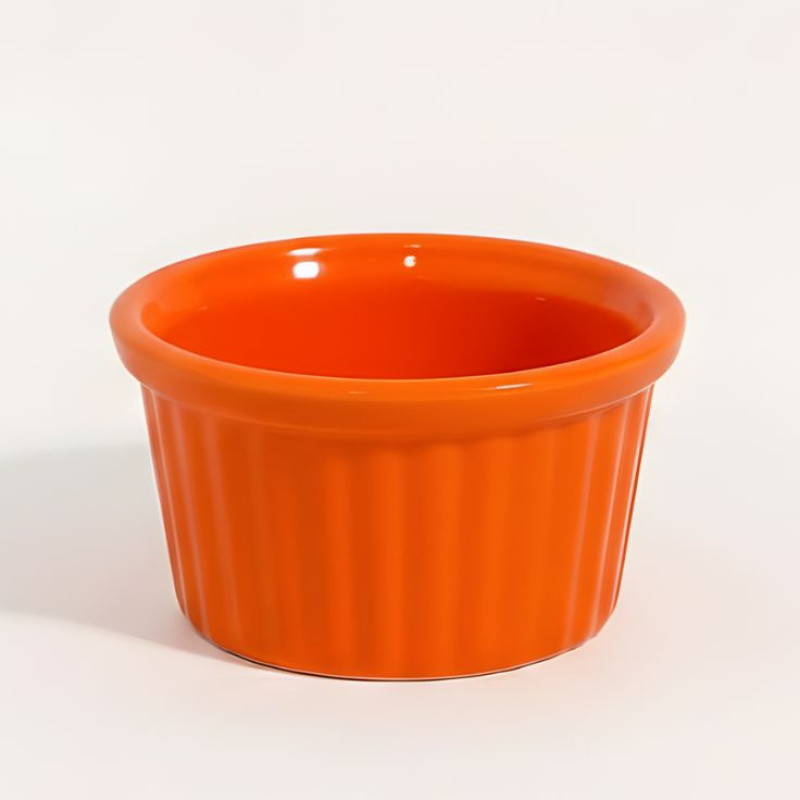 Melamine 2.5 Inch Orange Ramekin Serving Bowl