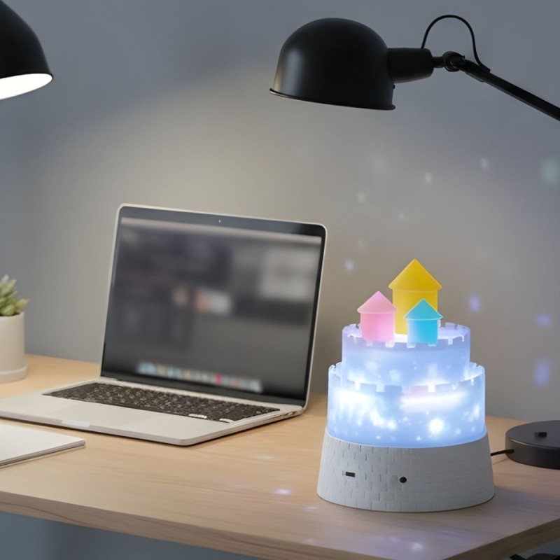 Kids Unicorn Castle Projector Lamp