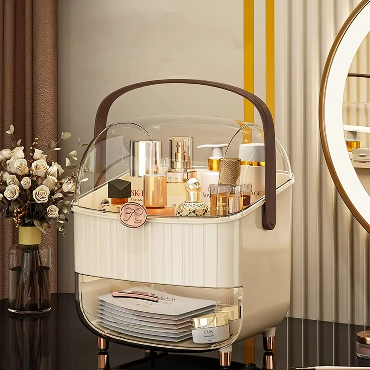 Makeup Cosmetic Drawer Organizer Storage Box