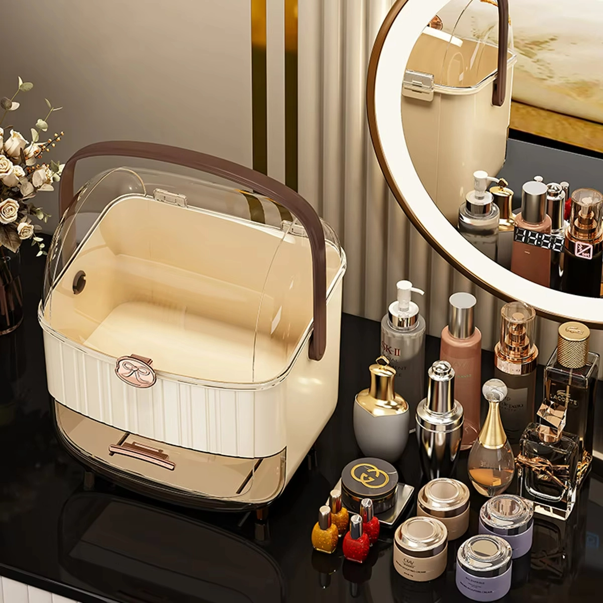 Makeup Cosmetic Drawer Organizer Storage Box