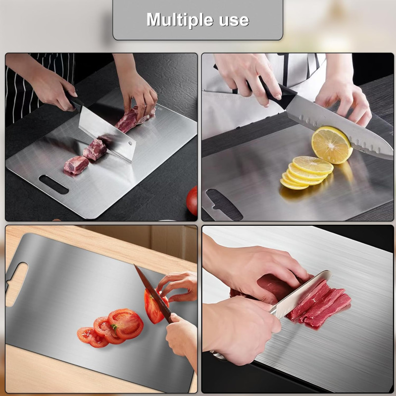 Cutting Board for Kitchen Use Stainless Steel