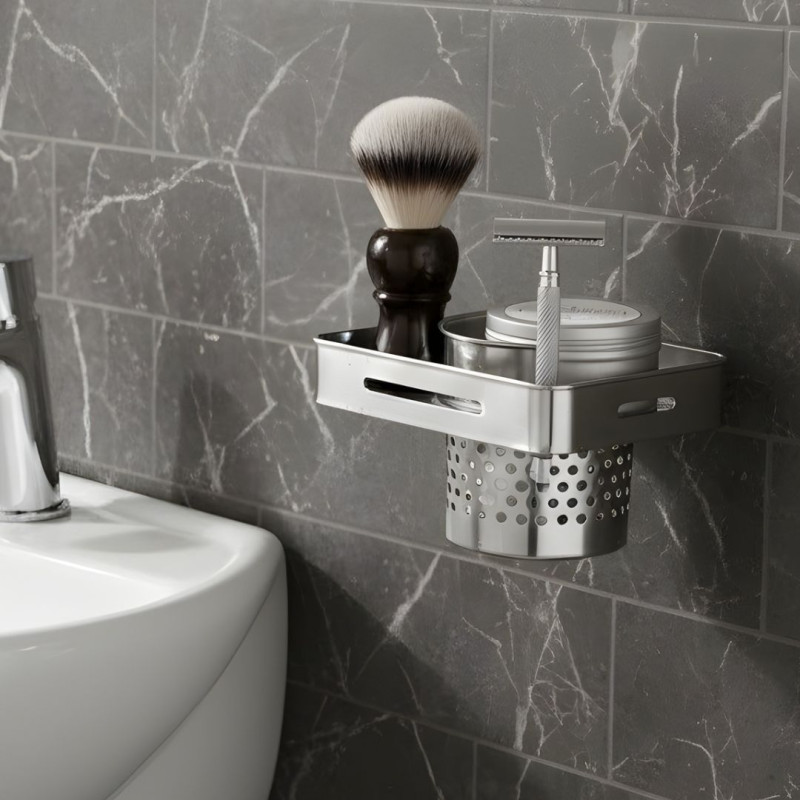 Wall Mounted Stainless Steel Brush Holder