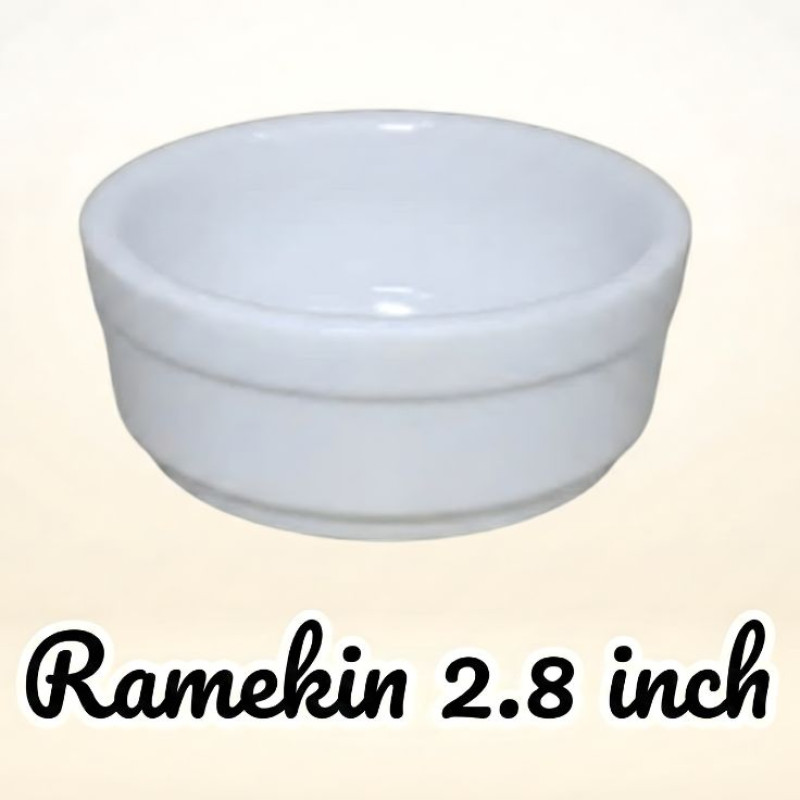 Melamine 2.8 Inch Ramekin White Bowl Serving Bowl