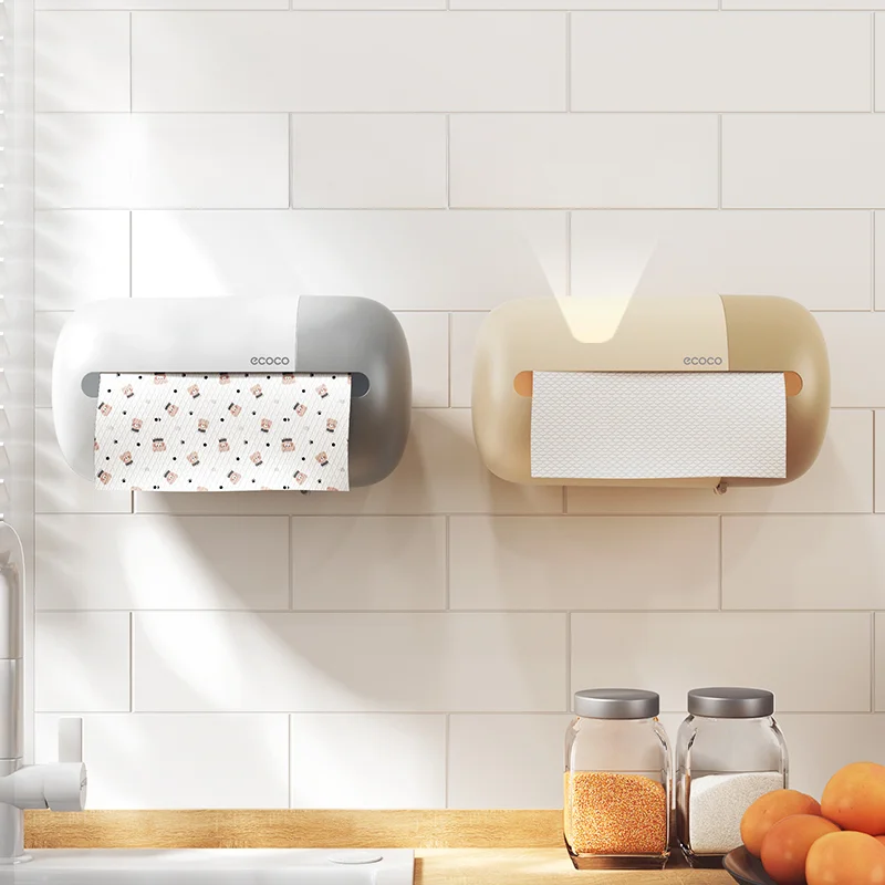 Ecoco kitchen Tissue Box Wall Mounted