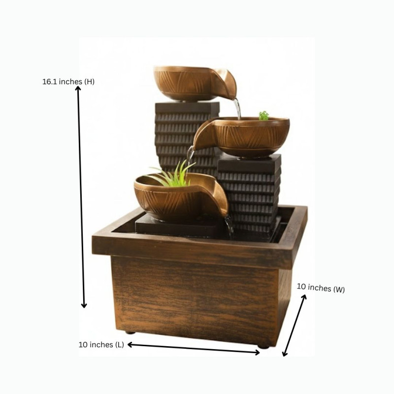 Electric Fiber Water Fountain for Home Decor