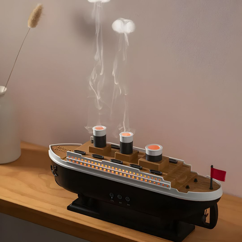 Titanic Ship Aroma Humidifier With LED Light