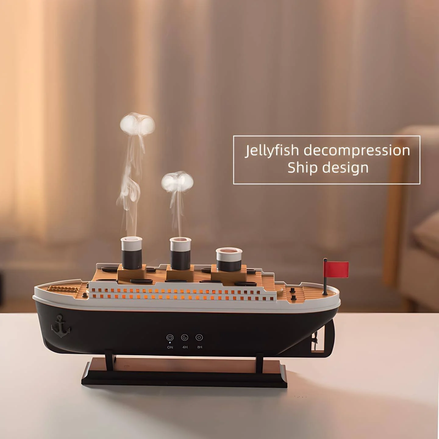 Titanic Ship Aroma Humidifier With LED Light
