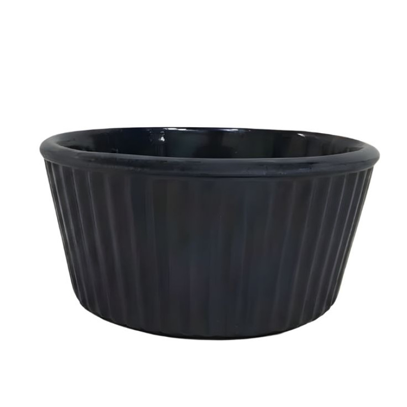 Melamine 4 Inch Ramekin Black Bowl Serving Bowl