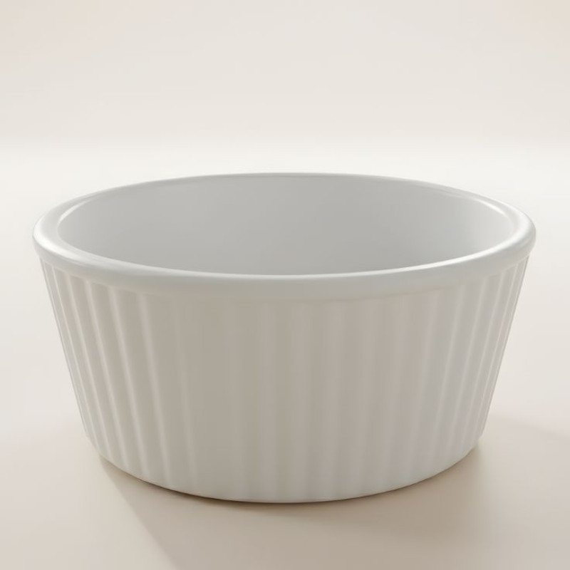 Melamine 5 Inch Ramekin White Bowl Serving Bowl