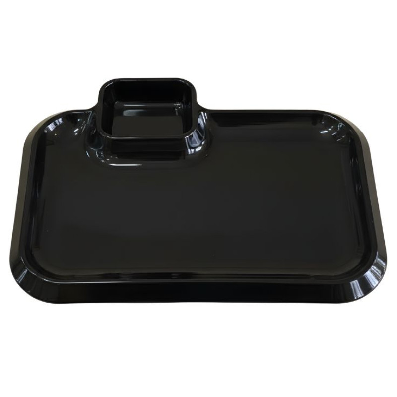 Melamine BBQ Platter Black Serving Plate