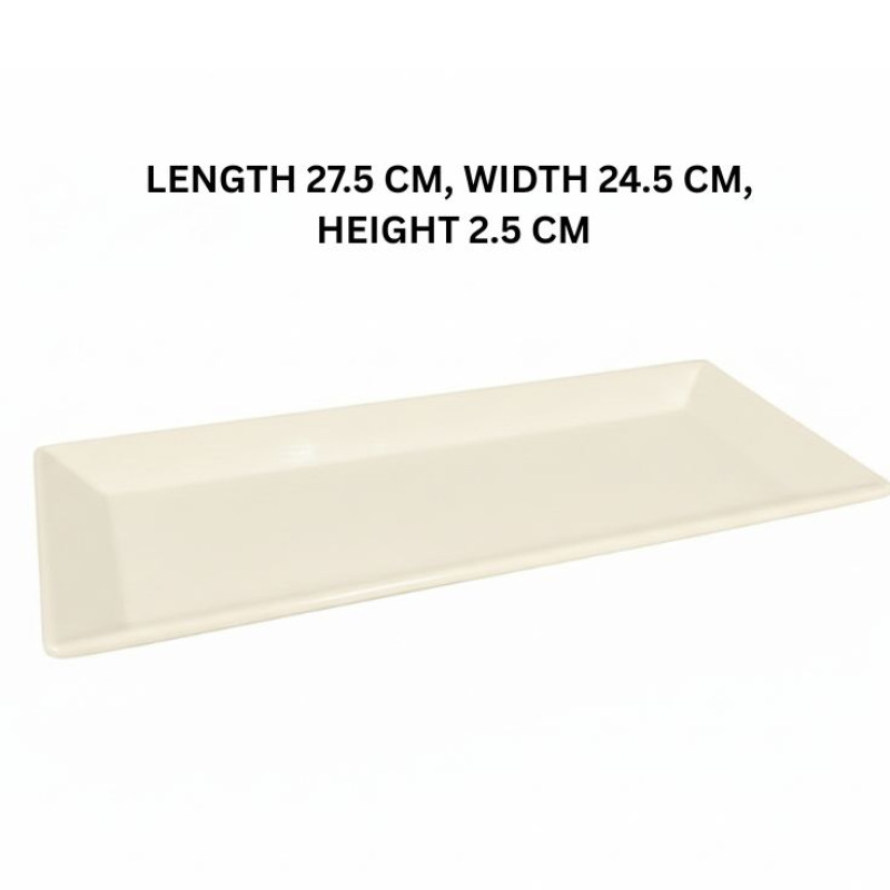 Melamine Craft Cream Serving Platter