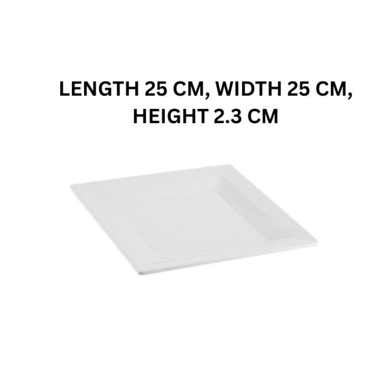 Melamine Medium Swiss White Serving Platter