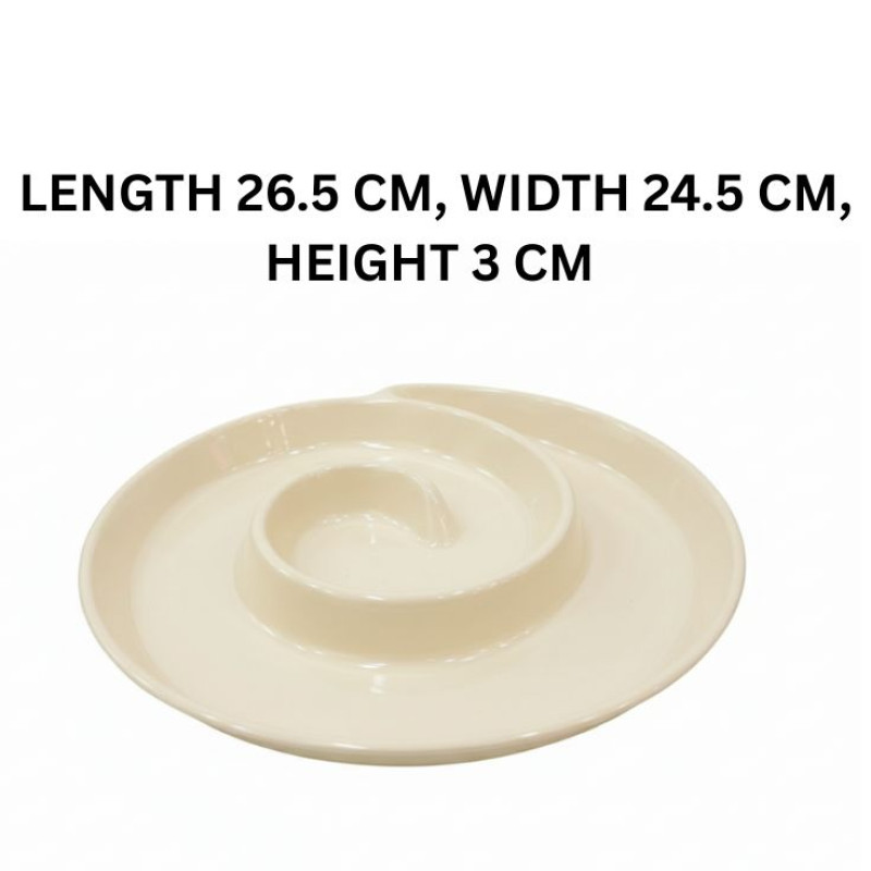 Melamine Tango Cream Serving Platter