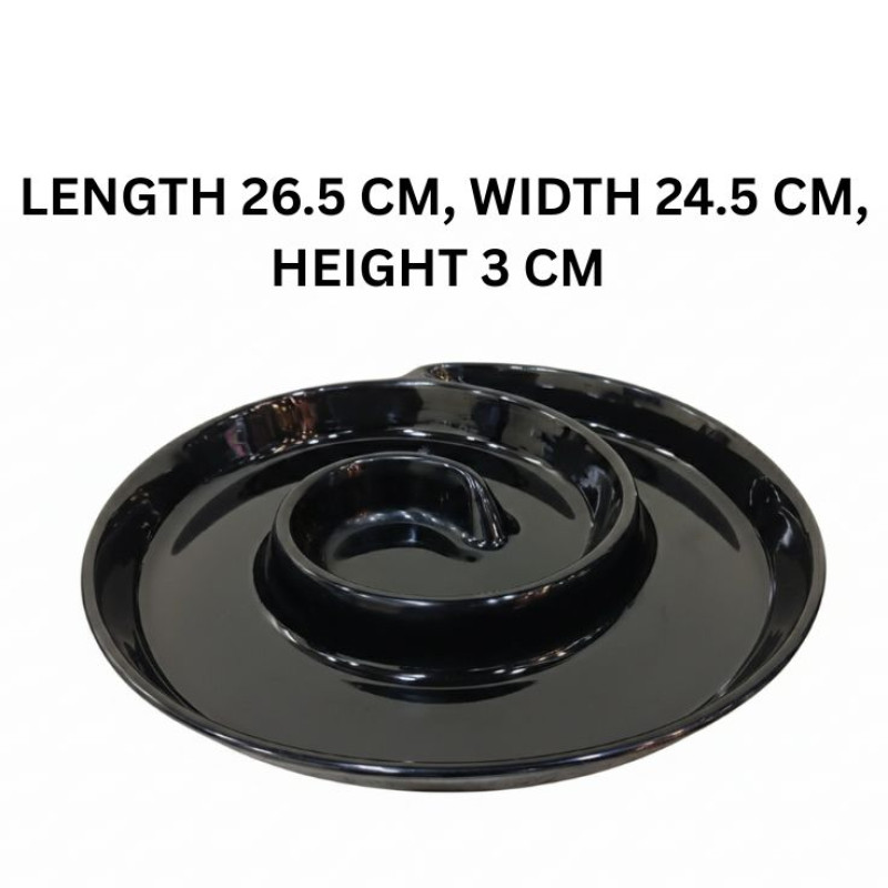 Melamine Tango Black Serving Platter