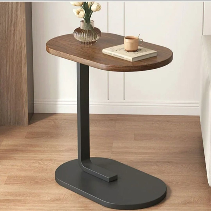 Modern C Shaped End Table for Living Room & Bedroom