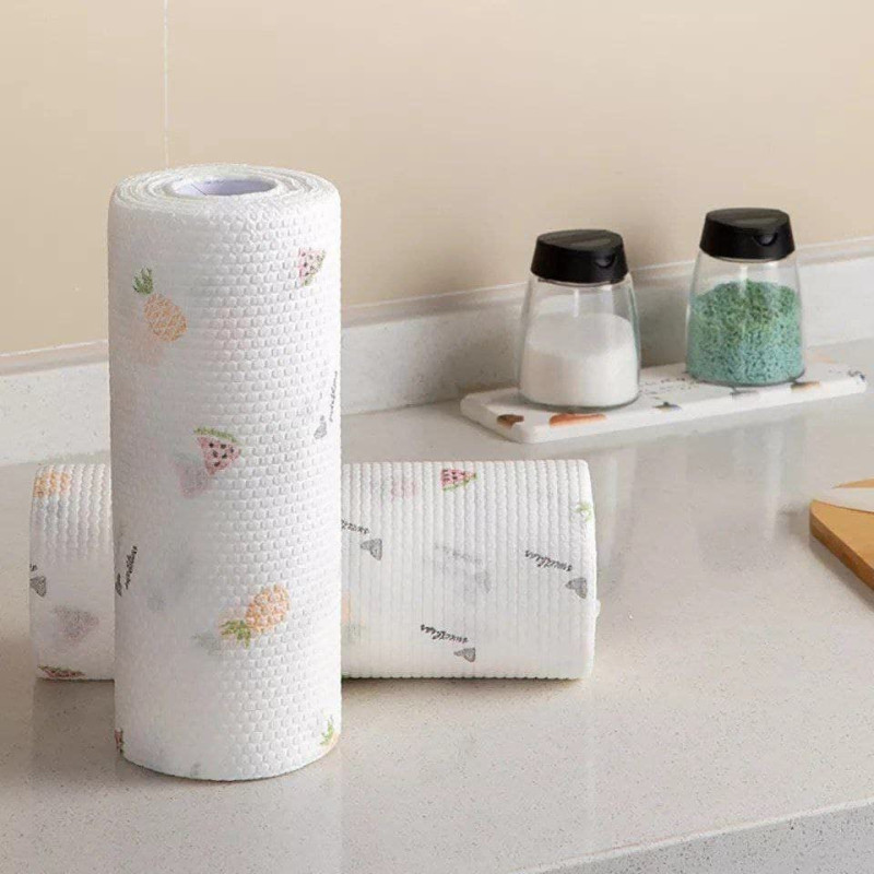 Reusable Cleaning Tissue Roll with 30 Sheets