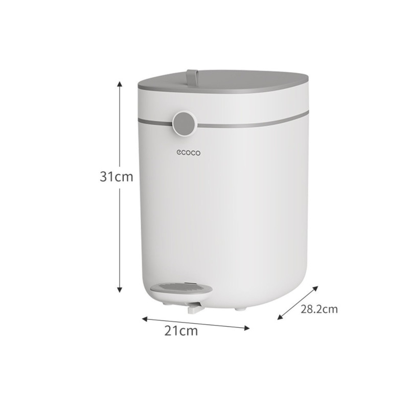 ECOCO Pedal Garbage Can for Home & Office