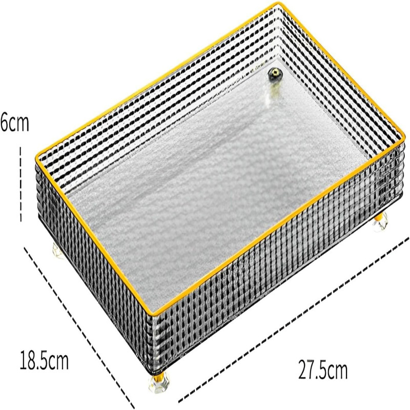 Acrylic Desktop Perfume & Cosmetic Organizer Tray