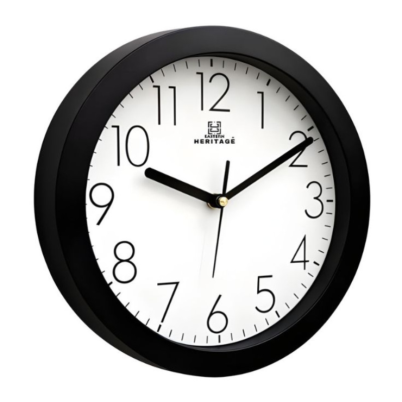 Heritage 10 Inch Squat 2 Numeric Back Wall Clock