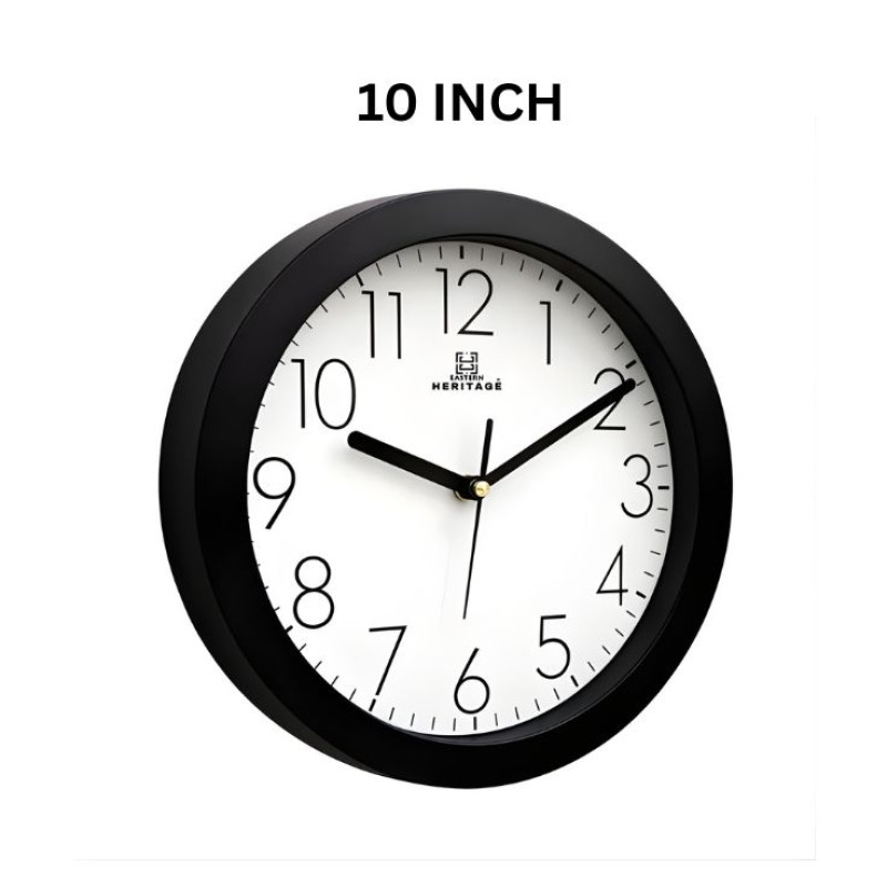 Heritage 10 Inch Squat 2 Numeric Back Wall Clock