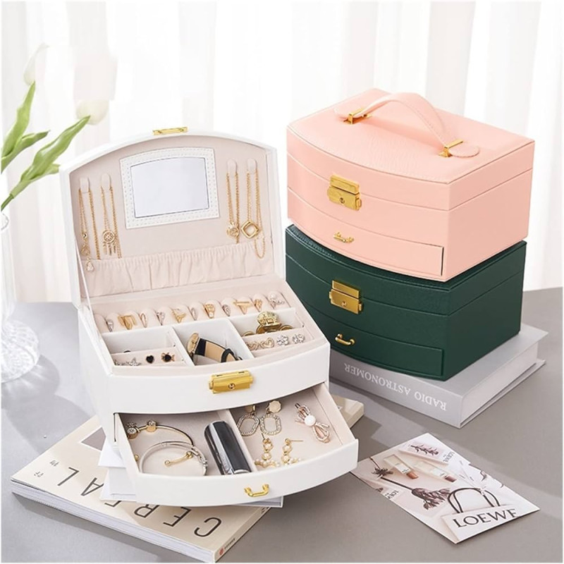Multi Layer Jewelry Storage Case Large Capacity Organizer