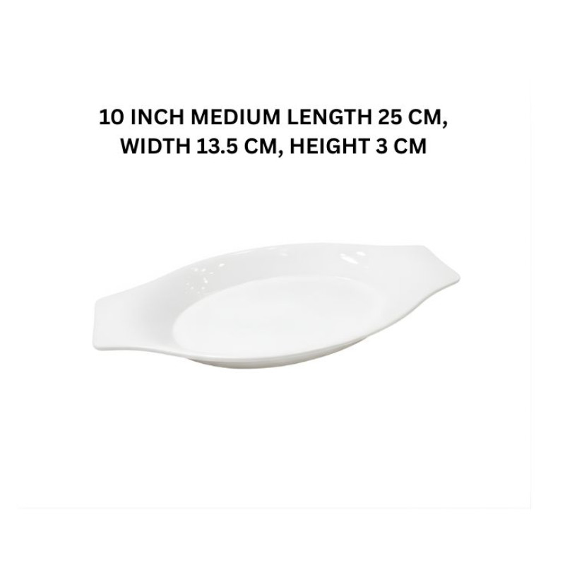 Melamine Medium White Serving Tray