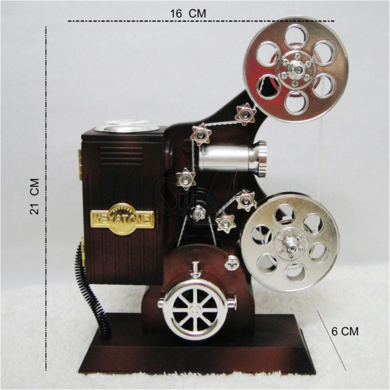 Vintage Movie Projector & Phonograph Model Decoration