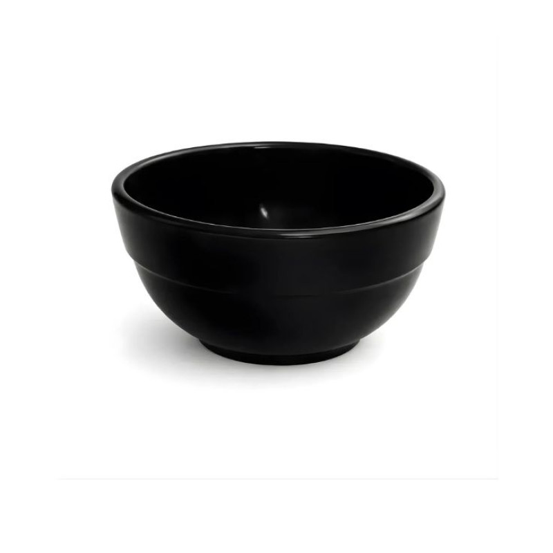 Melamine 4.5 Inch Black Tulip Serving Bowl