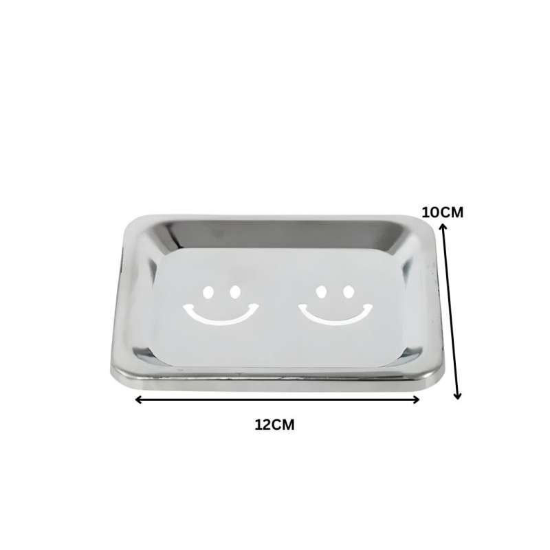 Stainless Steel Classy Smiley Soap Dish Rustproof Bathroom Soap Holder