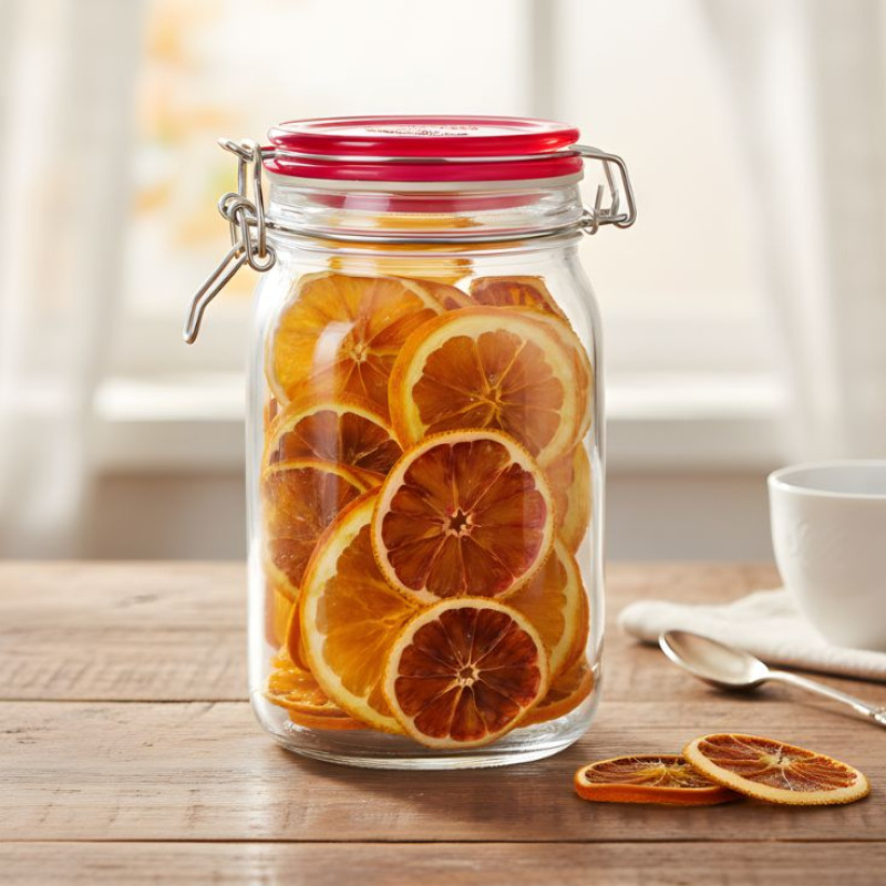 Ziba Airtight 1350 ML Glass Lock Jar Large