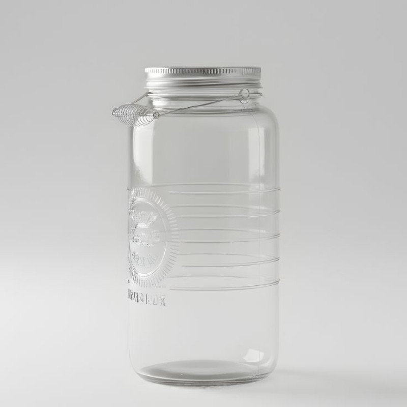 Ziba Airtight 3200 ML Glass Lock Jar