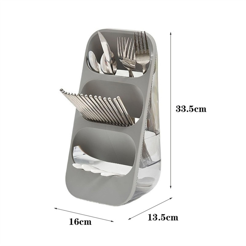 3 Layer Cutlery Stand Multi Tier Kitchen Organizer