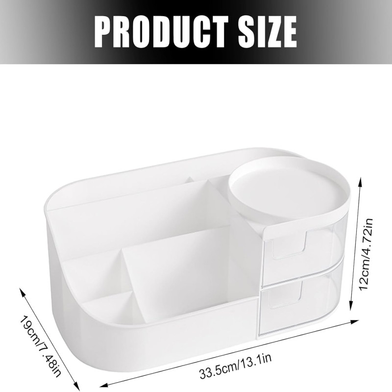 Makeup Cosmetic Storage Organizer With Drawer