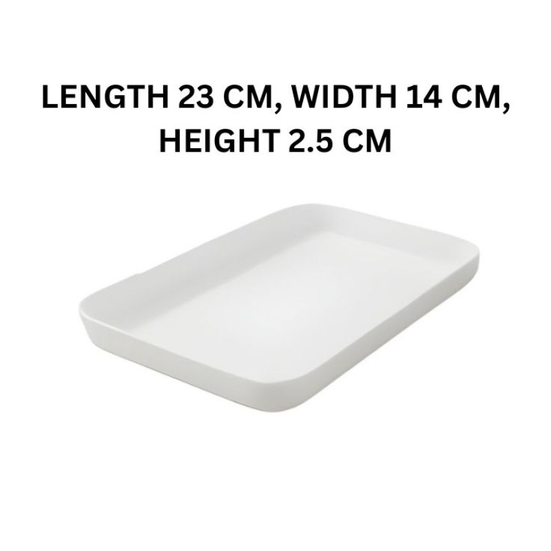 Melamine White Small Serving Tray