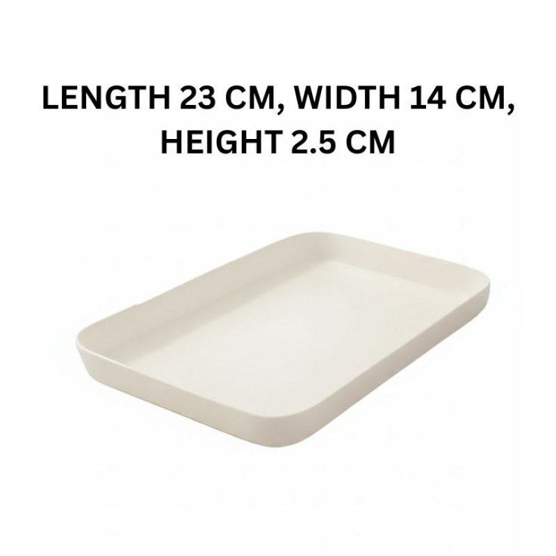 Melamine Cream Small Serving Tray