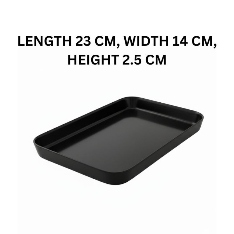 Melamine Black Small Serving Tray
