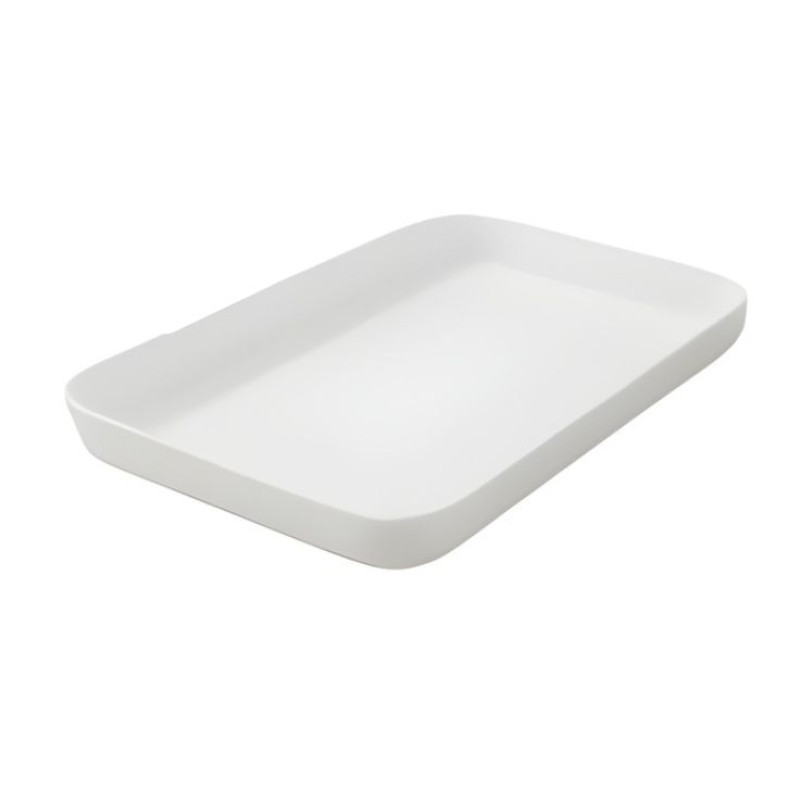 Melamine White Large Serving Tray