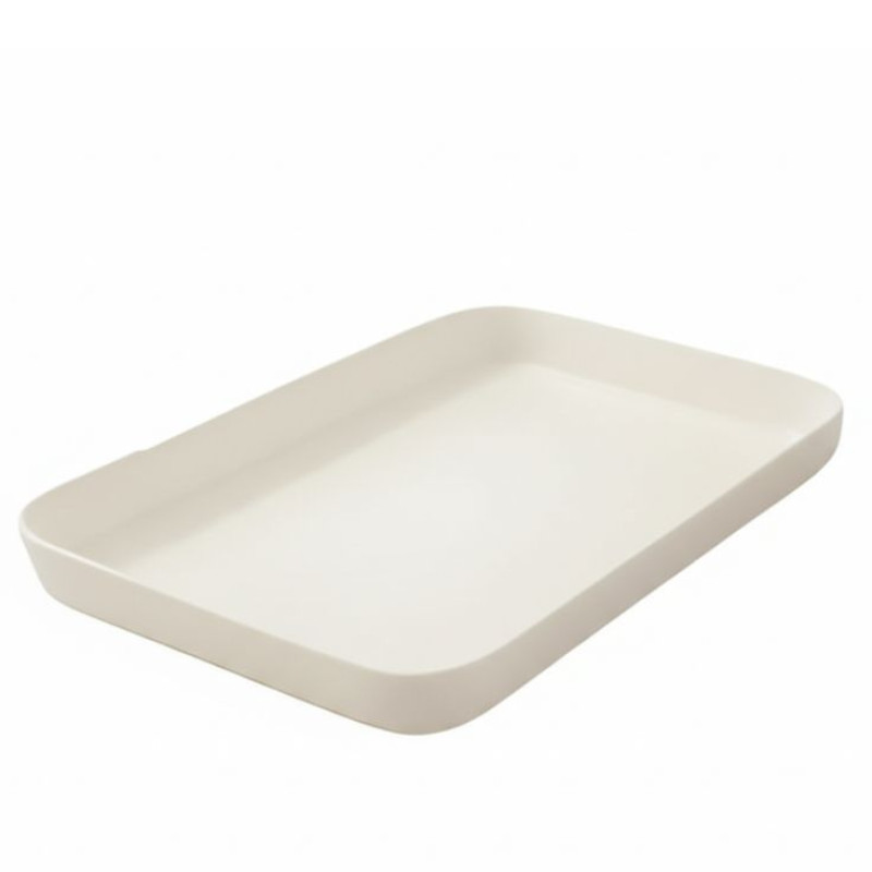 Melamine Cream Large Serving Tray