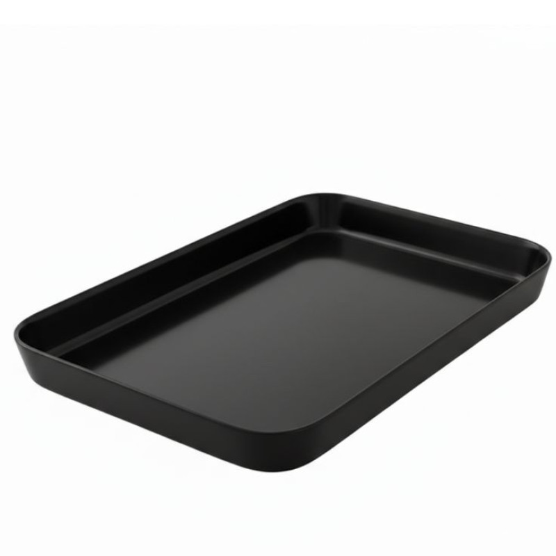 Melamine Black Large Serving Tray