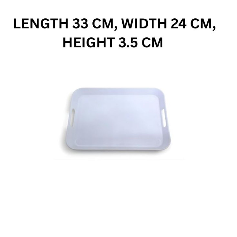Melamine White Small Square Serving Tray