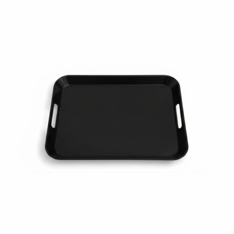 Melamine Black Medium Square Serving Tray