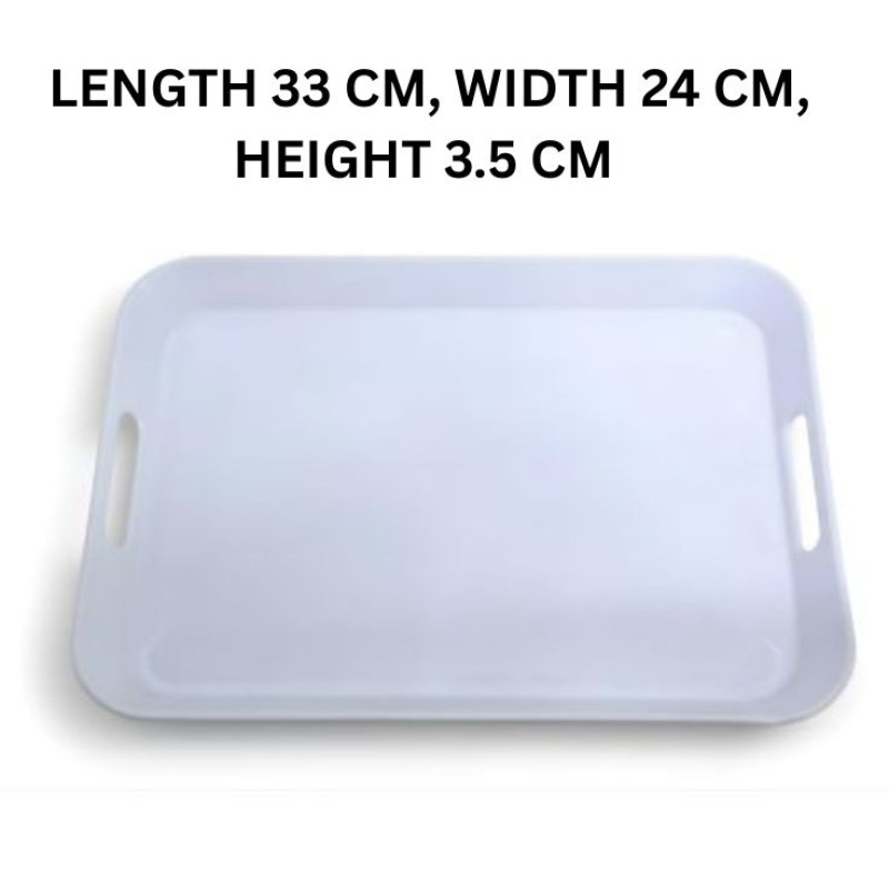Melamine White Large Square Serving Tray