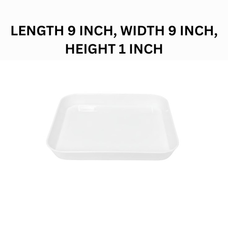 Melamine White Vista Large Serving Tray